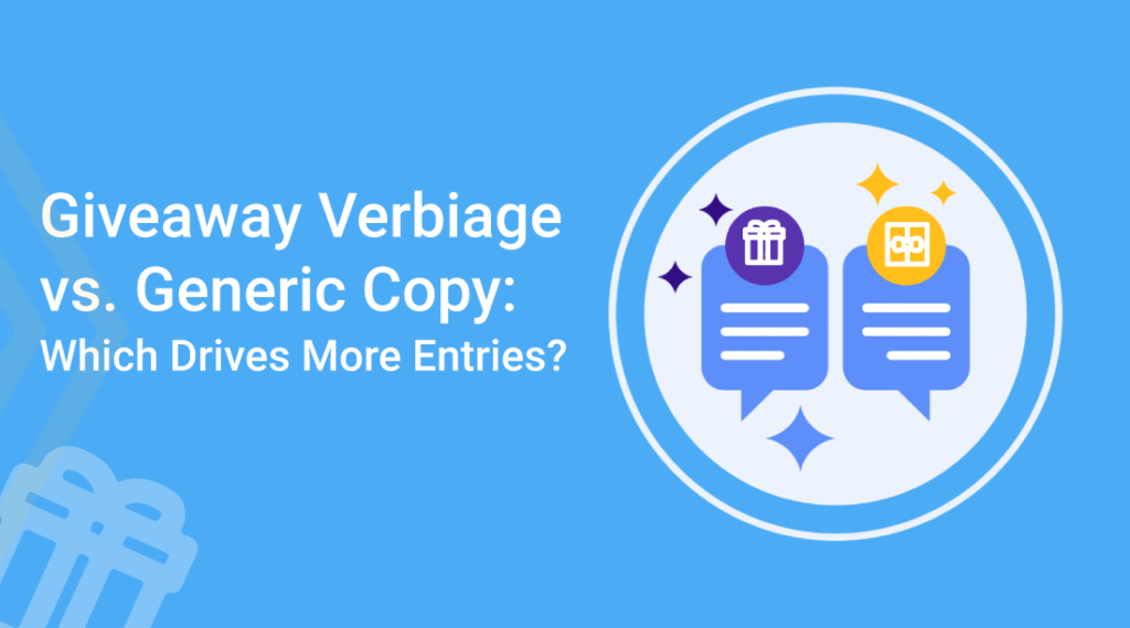 Giveaway Verbiage